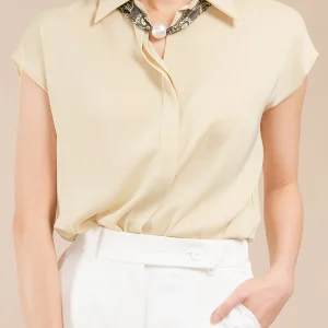 Pearl Bandana Scarf Short Sleeve Shirt